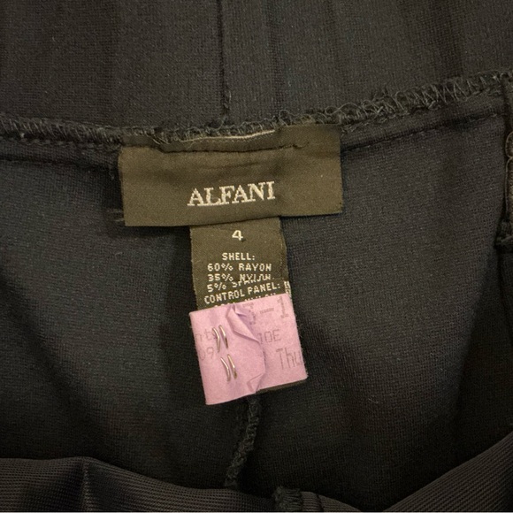 Alfani Women's Black Skinny Stretchy Pants size 4 - Picture 4 of 7